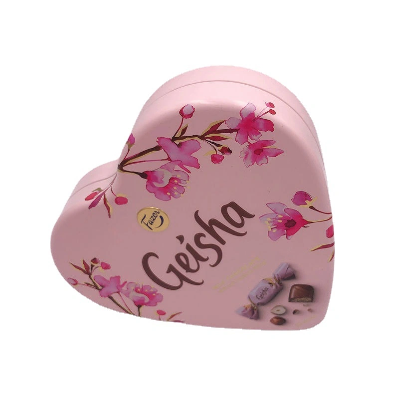 Heart-Shaped Tin Cans Candy Packaged Container Aluminum Tin Box