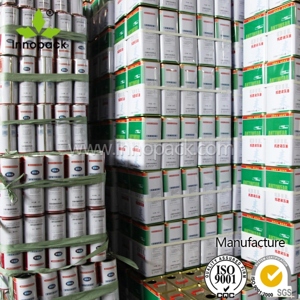 China Manufacturer Cheap Rectangular F-Style 4L Metal Tin Cans for Petrol Oil Paint Chemicals