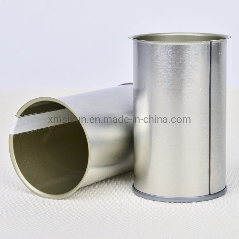 588# Round Empty Round Metal Tin Can for Fish Packaging Price Low