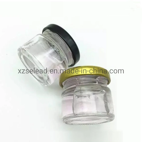 25ml Small Empty Glass Jam Honey Jar with Golden Lid Mini Baby Food Jar with Metal Cap 35ml 50ml Honey Container Jar