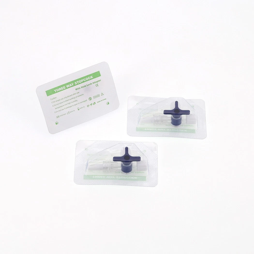 Medmount Medical Disposable Sterile 10-150cm Extension Tube 3 Way Stopcock with Male Lock for Syringe
