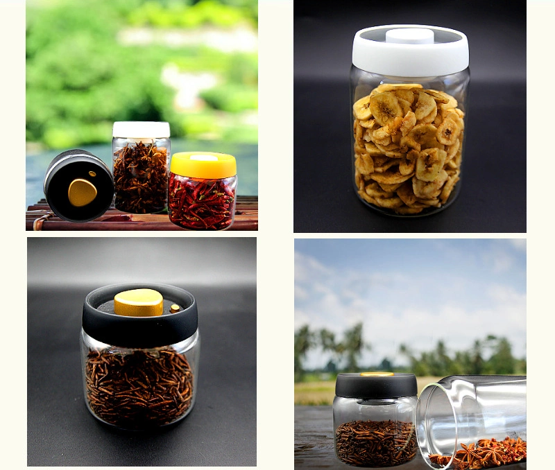 Kitchen Accessories Sealing Glass Grain Coffee Bean Tea Storage Box Food Container