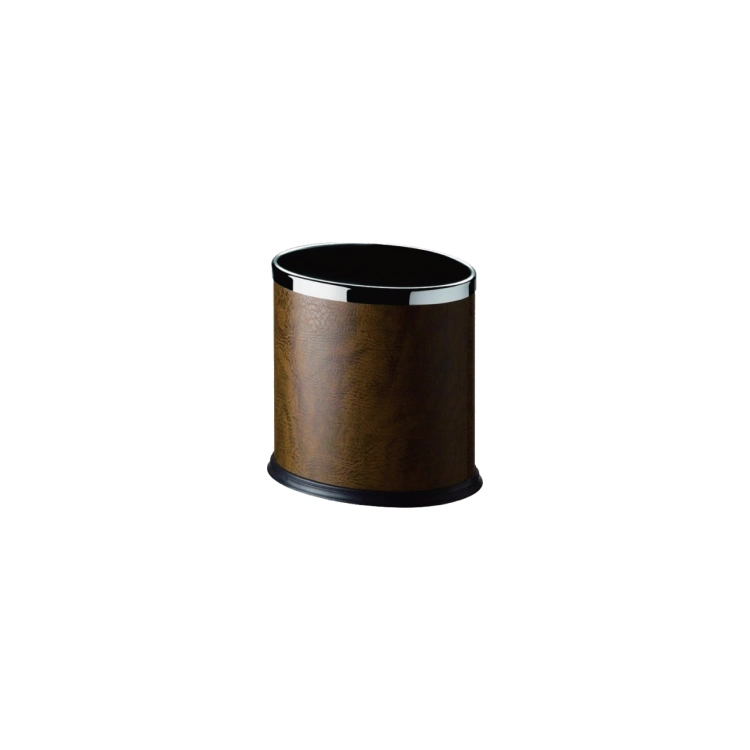 10L Oval Black Powder Durable Fire Resistant Trash Can