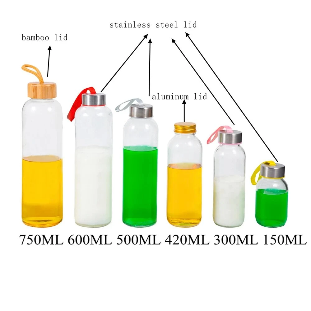 16oz 500ml 350ml Empty Custom Logo Printed Ice Cold Drink Glass Mason Juice Candy Honey Water Jars with Straw Handle