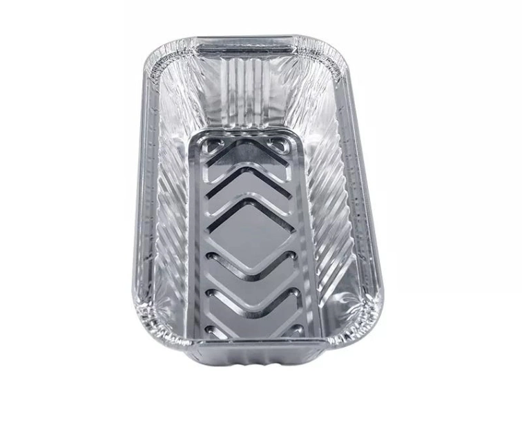 3003 8011 Large Square Al. Aluminum Tin Foil Pans /Cartons/Trays /Containers/ Boxes for Food with Cardboard Clear Lids 250ml Baking in Aluminium Container