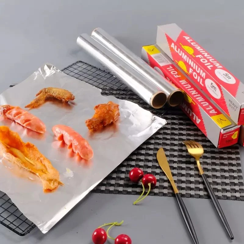 Kitchen Cooking Disposable Heat-Resistant Tin Foil Oven Thickened Aluminum Foil Barbecue Baking Paper