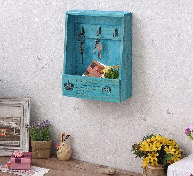 Customization Wooden/Wood Wall Mounted Box for Keys Hanging