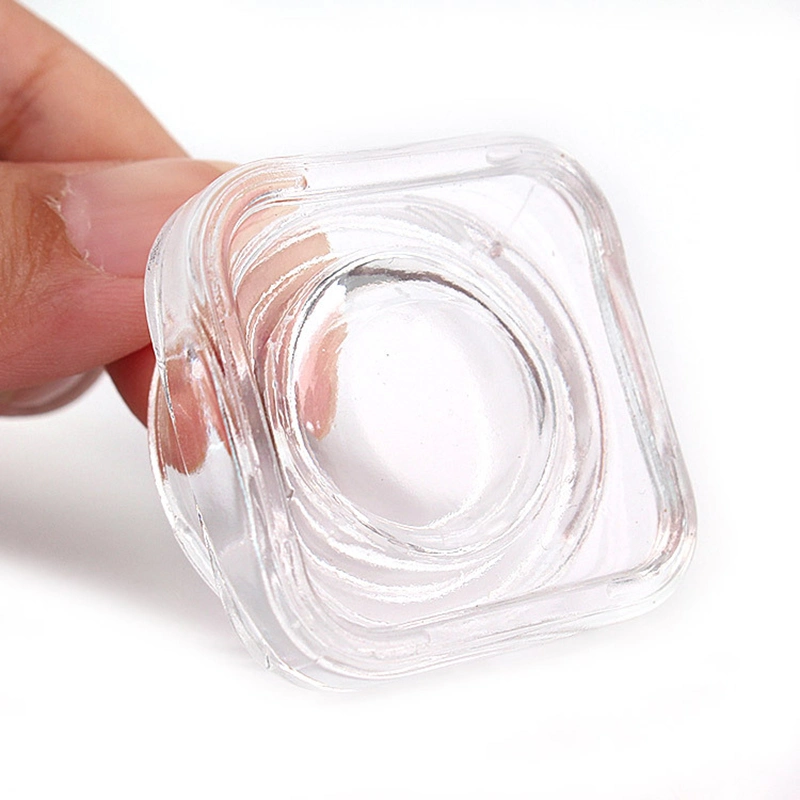 Round Child Resistant Small Glass Cosmetic Eye Cream Jar 3G 5g 9g 18g Square Sample Glass Jar Packaging Cosmetic Jar