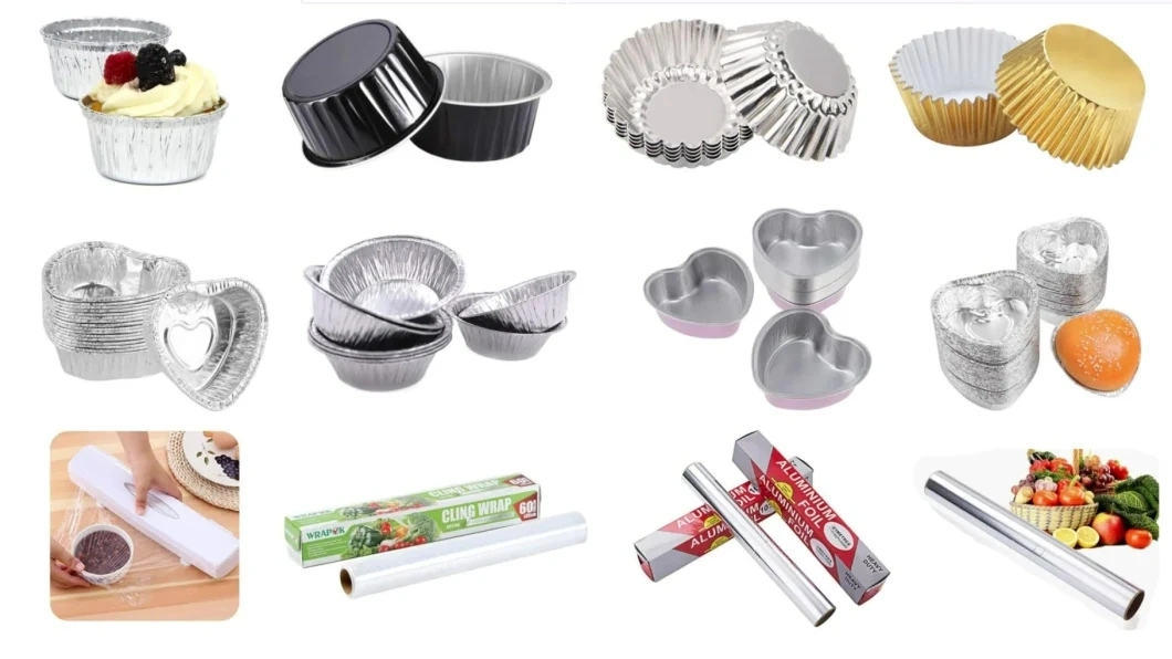 125ml Aluminum Tin Foil Baking Cup Round Cheese Cake Packaging Box Mousse Barbecue
