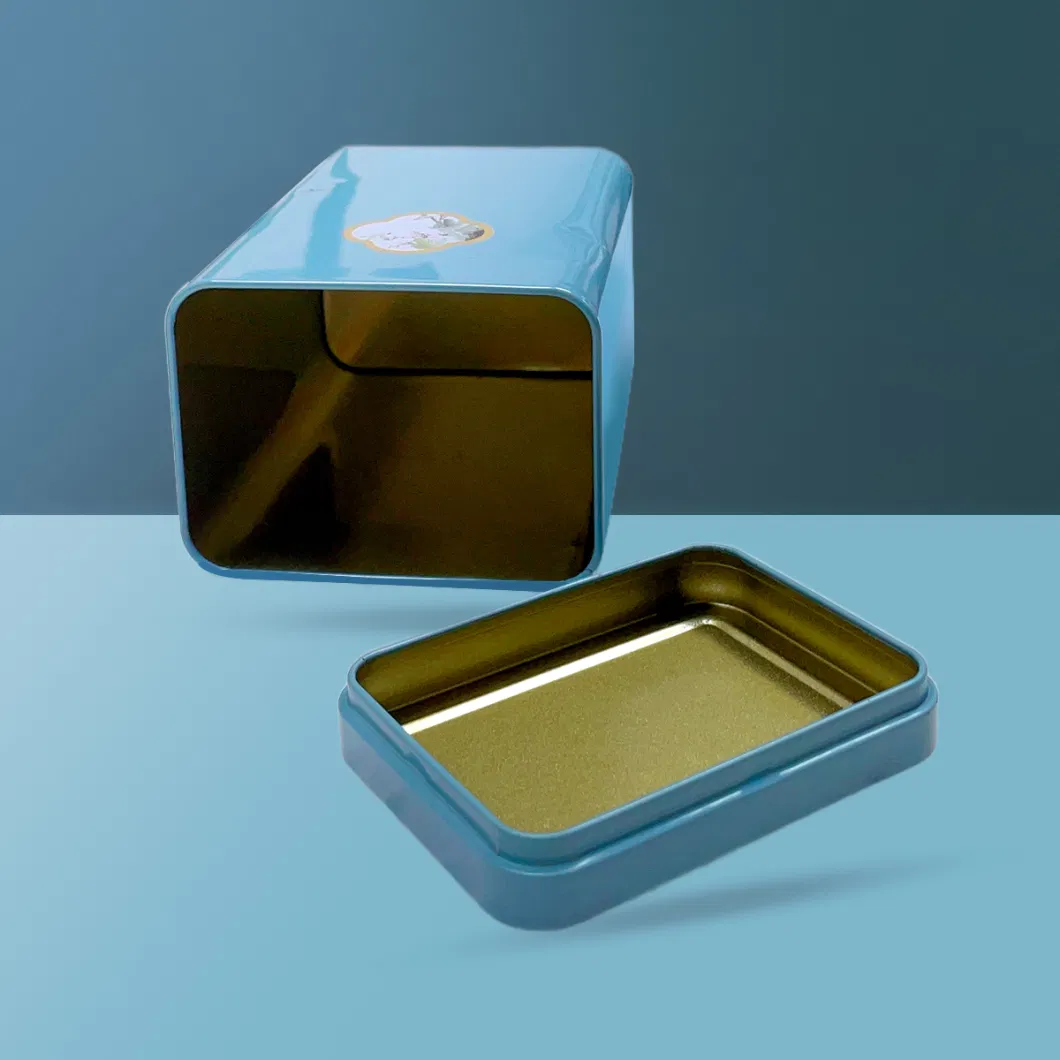 Tea Packaging Tin Can Sealed Tinplate Box with Lid Gift Box