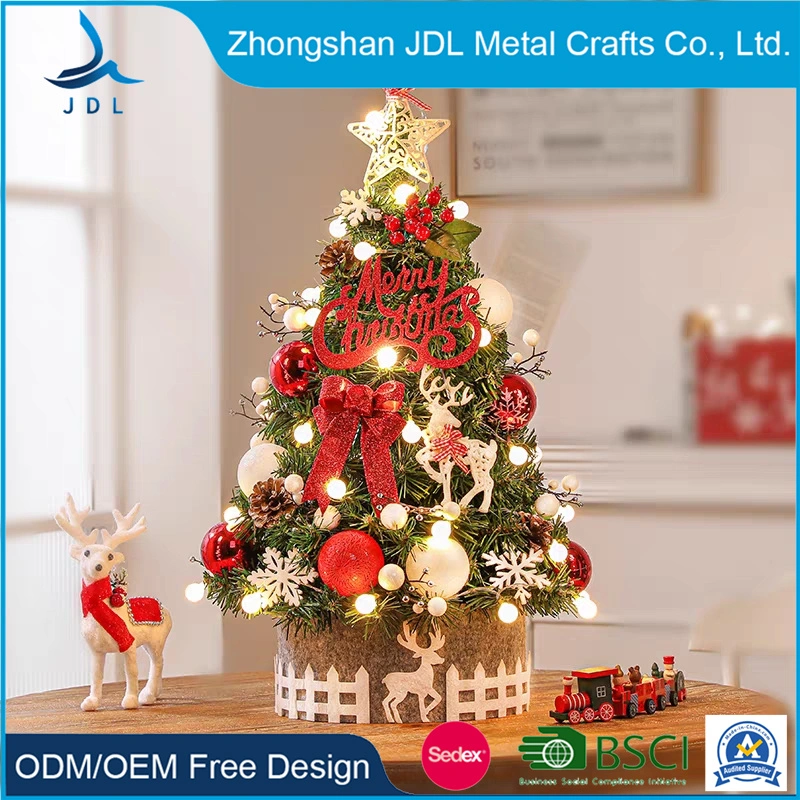 2022 Xmas High Quality Green PVC 90cm-300cm PE&PVC Mixed New Made Wholesale Artificial Leaves Giant Christmas Tree with Ornaments