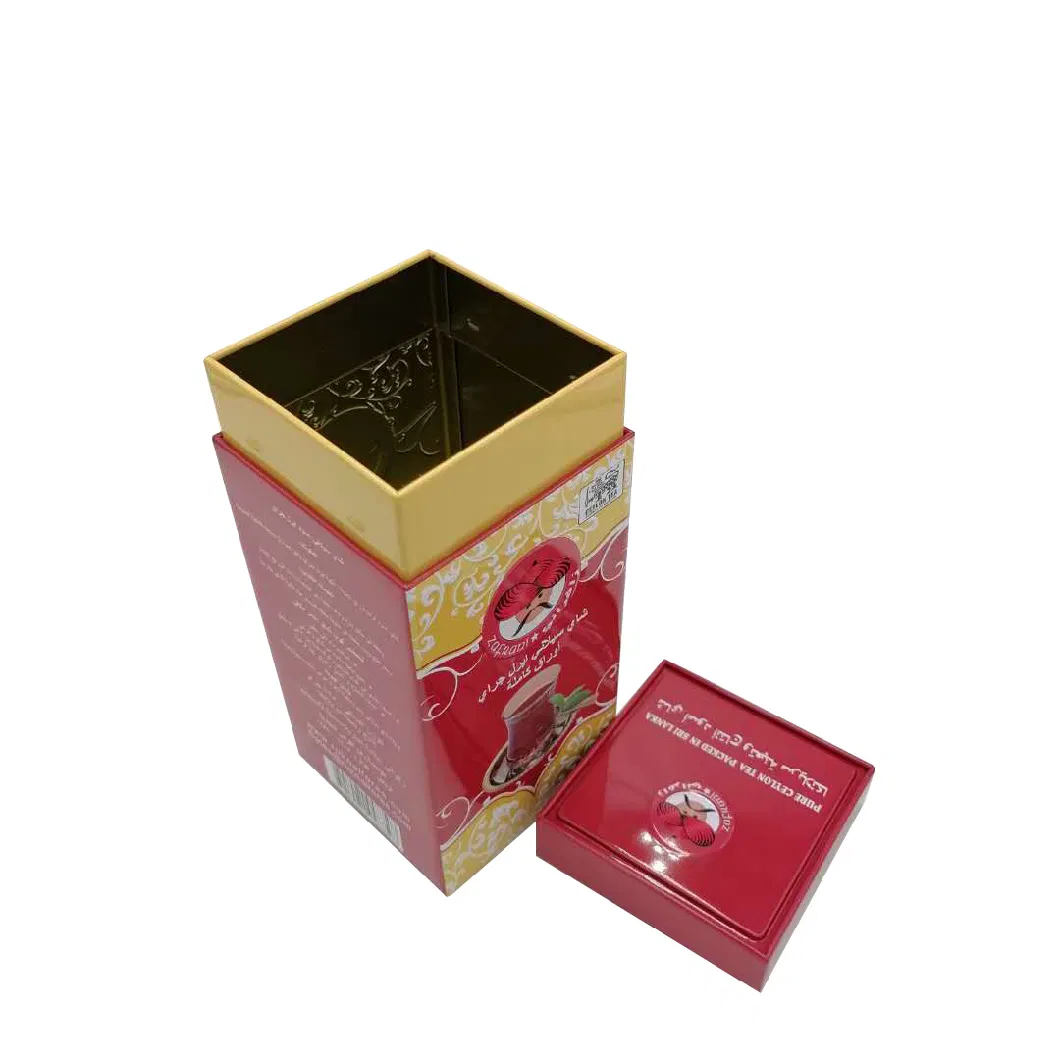 High Quality Wholesale Square Tea Packaging Box Tea Container