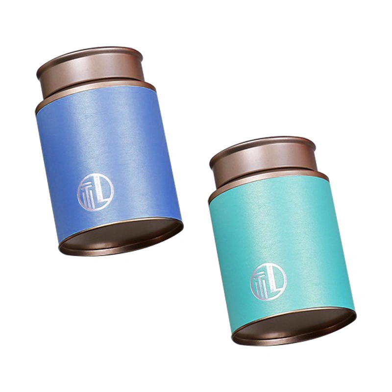 Wholesale Empty Round Tea Can Container Scented Tea Packing Box, Metal Tin Box