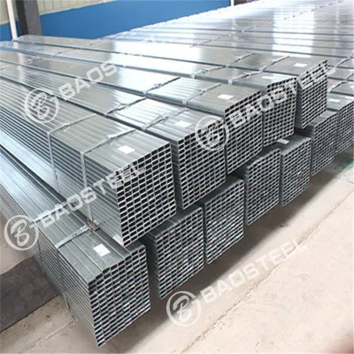 Q195, Q235, Q345 Galvanized Tube 5.8m-12m Length Galvanized Steel Square Pipe for Bridge