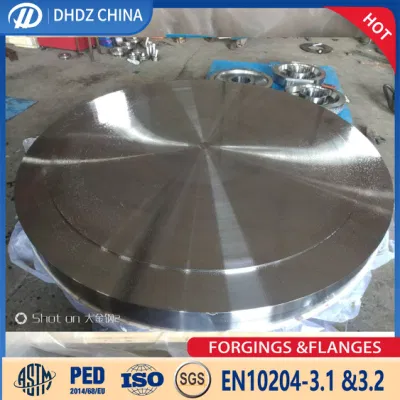 Customized Stainless Steel Carbon Steel Flat Weld Butt Weld 304 Large Diameter Flange Piece Forging Customized 316 Blind Flange