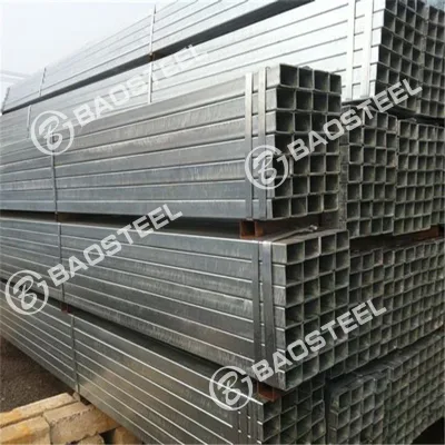 Q195, Q235, Q345 Galvanized Tube 5.8m-12m Length Galvanized Steel Square Pipe for Bridge