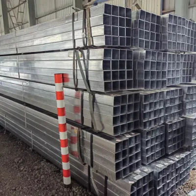 Hot Dipped 75 X 2 Galvanised Tube 50X20 Rectangular Steel Gi Iron Square Pipe Tube 30X30 Pre Galvanized Rectangular Hollow Section Pipe with China Manufacturer