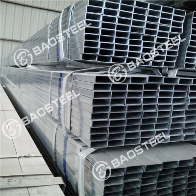 Q195, Q235, Q345 Galvanized Tube 5.8m-12m Length Galvanized Steel Square Pipe for Bridge