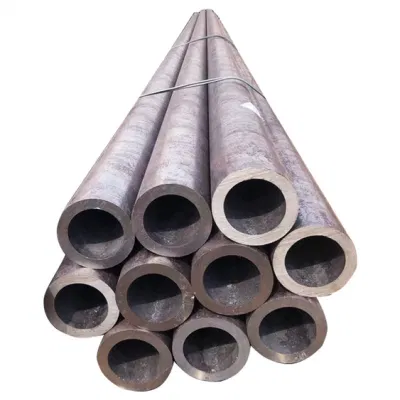 S45c Medium Carbon Seamless Steel Pipe X42-X80 Tube for Oil Line ASTM A335 P12 P91 11mm 13mm 17mm 20 30 Inch Seamless Steel Pipe