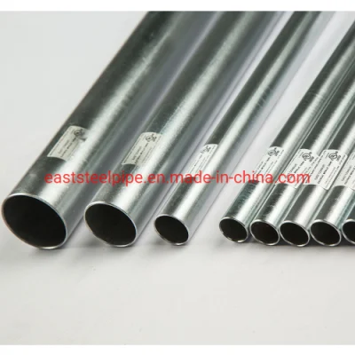 Hot DIP Galvanized Wholesale Manufacturer 1 2 3 4 Inch &quot; Metallic UL Electrical Metal Steel EMT Tuberia Pipe