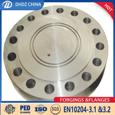 Customized Stainless Steel Carbon Steel Flat Weld Butt Weld 304 Large Diameter Flange Piece Forging Customized 316 Blind Flange