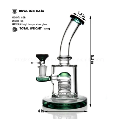 High Temperature Borosilicate Hookah Glass Water Pipe Premium Heavy Glass W Filter Smoking Pipe