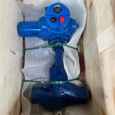 Intelligent all-in-one electric chromium-molybdenum steel globe valve