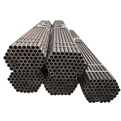High Quality Large Avaiable ASTM A106 A53 Sch40 Q235A Q235B Q345 8mm 10mm API EMT Mild Fluid Water Gas Round Welded Hot Rolled Seamless Carbon Steel Pipe