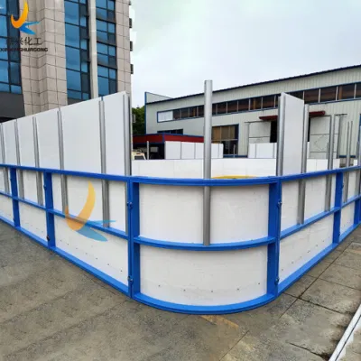 Synthetic Ice Rink Sheet and Fence Dek Hockey Ring Panel Arena Wall