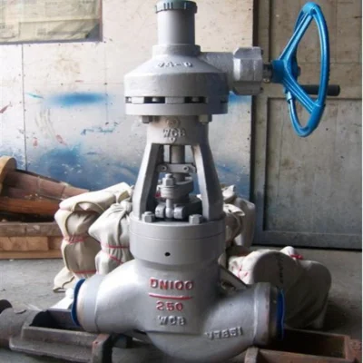 Butt welding high-temperature and high-voltage power station cut-off valve J61Y