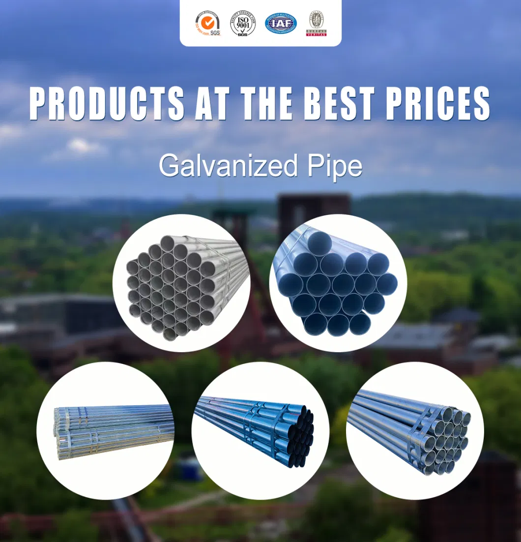 High Quality Low Carbon Round Galvanized Steel Tubes 2 Inch Gi Hot DIP Galvanized Steel Pipe Price