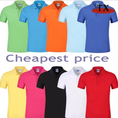 Colores de alta calidad 100% algodón 260gsm vestido Camiseta Polo de Piqué
