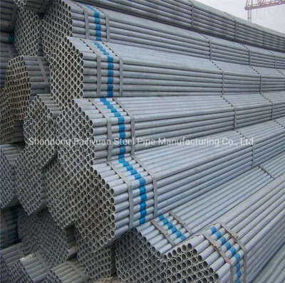 ASTM A53 tubo de acero al carbono recubierto de zinc laminado en caliente Tubo de acero galvanizado