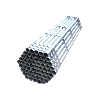 Alta calidad Q235 Q345 ASTM A106 Hot DIP Galvanized Round Tubería de acero tubería de Gi tubo de acero pregalvanizado
