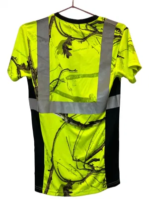 Camiseta de camuflaje fluorescente ropa de trabajo reflectante amarilla