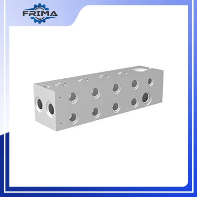  2 a 10 hoyos de aleación de aluminio distribuidor de aire conexiones neumáticas del bloque del colector de acoplamiento rápido de la Base de tubo múltiple