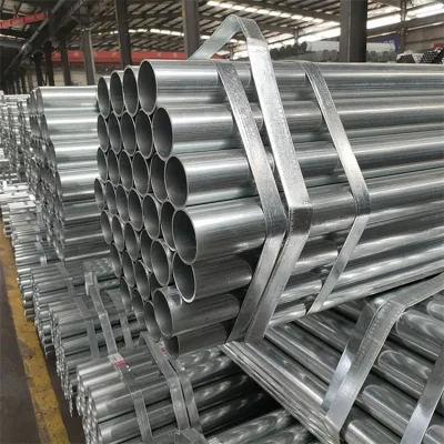 Tubo de aleación de hierro galvanizado en caliente tubo de acero galvanizado tubo redondo de acero revestido de zinc