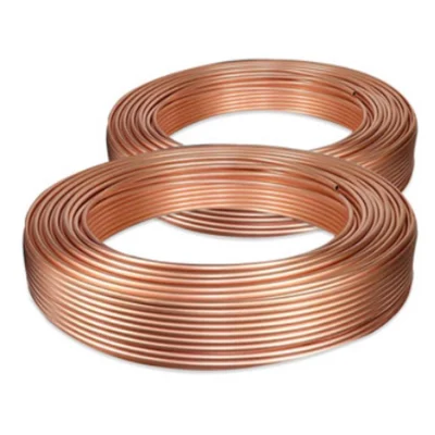 Tubo de cobre bobina C11000 C12000 C12200 pequeño diámetro grande redondo Tubería de cobre