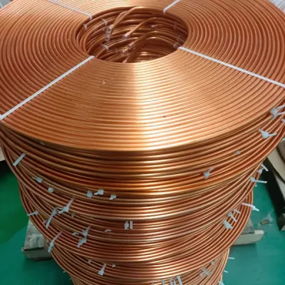  Super Fabricante 1/4 5/8 pulgadas Tipo K L M Aire Tubo de cobre de bobina de Pancake 6,35*0,7mm tubo de cobre/tubo de latón Para aire acondicionado