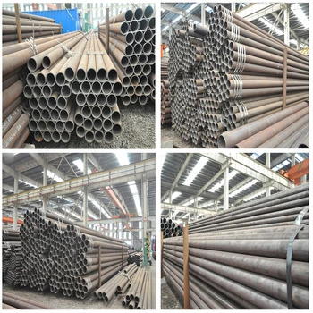 ASTM A106/API 5L MS Fabricantes de tubos de acero sin costura Acero al carbono Tubo enrollado en caliente redondo Negro Hierro