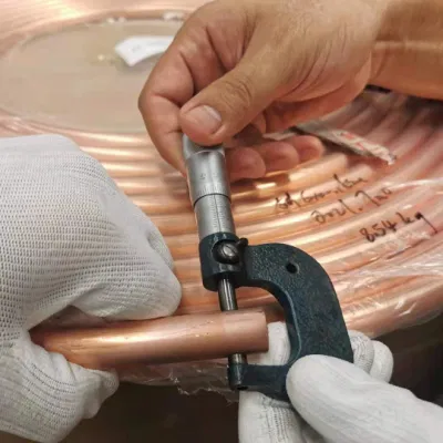 Tubo de cobre 15m Aire acondicionado tubo de cobre 3/8 1/4 1/2 En bobina