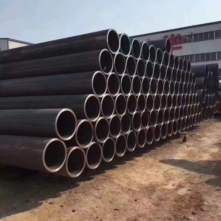 High Quality Large Avaiable ASTM A106 A53 Sch40 Q235A Q235B Q345 8mm 10mm API EMT Mild Fluid Water Gas Round Welded Hot Rolled Seamless Carbon Steel Pipe