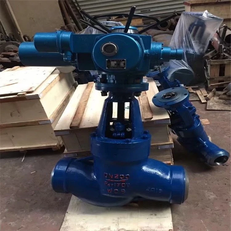 Butt welding high-temperature and high-voltage power station cut-off valve J61Y