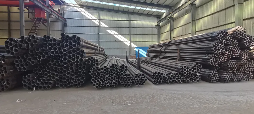 Hot Rolled API 5CT J55 Alloy Steel Threaded Drilling Pipe with Coupling for Geological Drilling, Petroleum Extraction, Tunnel Supporting, Coal Mining