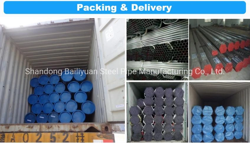 ASTM A53 Hot Rolled Greenhouse Zinc Coated Carbon Steel Pipe Galvanized Scaffolding Steel Tube