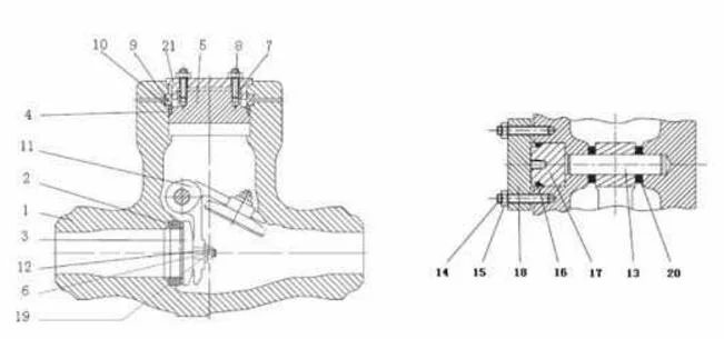 High Pressure Flanged Ends Pressure Seal Bonnet Swing Check Valve