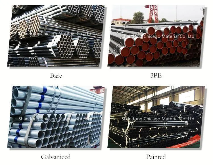 Excellent Value BS1387 S235 S275 S355 ASTM A53 Grade A Grade B Gi Pipe Round Seamless ERW Carbon Pre Hot DIP Galvanized Steel Tube Pipe for Sale