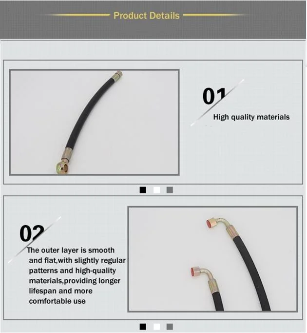 High Temperature and High Pressure Steel Wire Braided Excavator Hydraulic Rubber Pipe