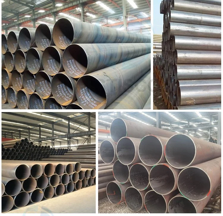 High Quality Large Avaiable ASTM A106 A53 Sch40 Q235A Q235B Q345 8mm 10mm API EMT Mild Fluid Water Gas Round Welded Hot Rolled Seamless Carbon Steel Pipe