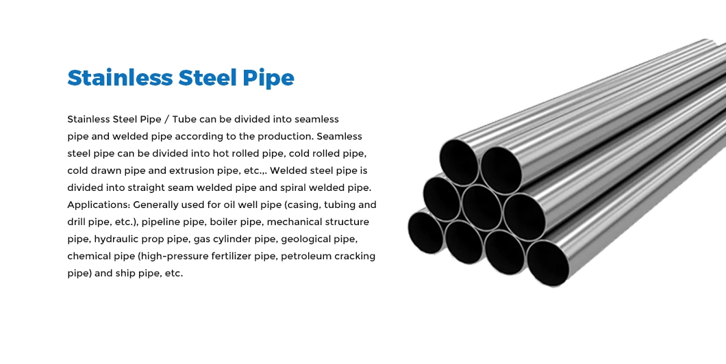 Capillary Stainless Steel Pipe 304 316 Round Square Welded Pipe Carbon ASTM, JIS, GB, DIN, En Black Alloy Oil Manufacturer Seamless Steel Tube Pipe